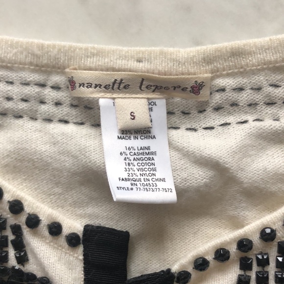 Nanette Lepore Lucky Stars Beaded Cardigan - Picture 3 of 4